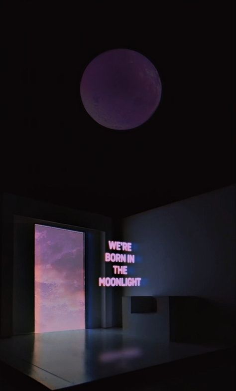 The moonchild🌙 #moonchild #rm #namjoon #mono #wallpaper Tumblr Wallpaper, Moon Child, Screen Wallpaper, Kpop Wallpaper, Aesthetic Backgrounds, Aesthetic Iphone Wallpaper, Phone Backgrounds, Neon Sign, Bts Wallpaper