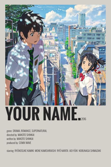 your name. minimalist/alternative anime poster Images Hello Kitty, Anime Wall Prints !!, Anime Suggestions, Film Posters Minimalist, Animes To Watch, Poster Anime, Anime Printables, Anime Watch, Good Anime To Watch