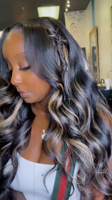 Middle Part Sew In With Fishtail Braid, Side Part Sew In With Fishtail Braid, Quickweave With Fishtail Braid, Middle Part With Fishtail Braid, Hair Twists, Middle Part Hairstyles, Sew In Hairstyles, Natural Hair Twists, U Part