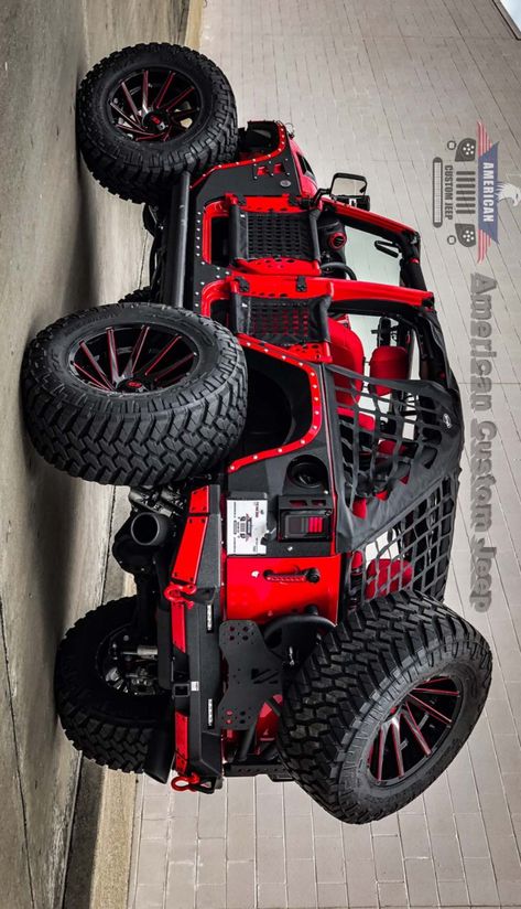 Blacked Out Cars, Offroad Cars, Hammer Car, Ford Super Duty Trucks, Red Jeep, Datsun Car, Badass Jeep, Super Duty Trucks, Custom Jeep Wrangler