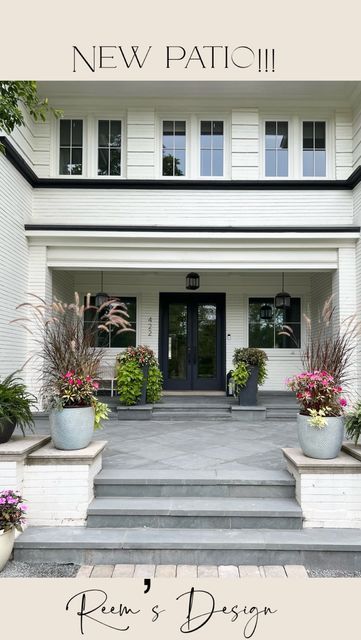 Bluestone Front Steps, Bluestone Front Porch, Painting Porcelain Tile, Slate Front Porch, Bluestone Porch, Blue Stone Patio, Stone Porch, Bluestone Steps, Bluestone Walkway