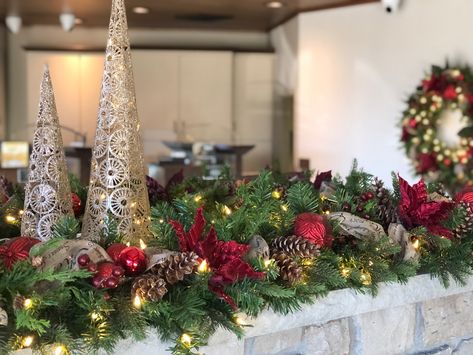 Christmas decor ideas for a bank Professional Office Christmas Decor, Office Christmas Decor, Christmas Decorating Ideas, Professional Event, Office Christmas Decorations, Professional Office, Artificial Trees, Office Christmas, Party Items