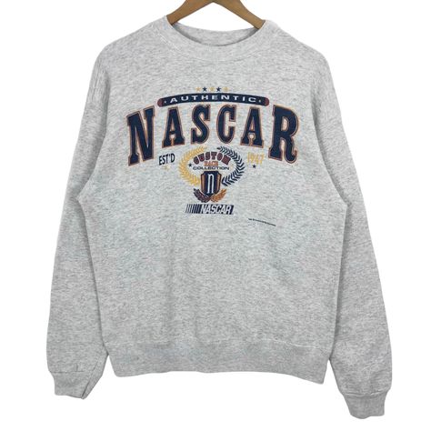 Excited to share this item from my #etsy shop: Vintage 90s Nascar Crewneck Sweatshirt Pullover Creative Design Sportswear Sweater Big Logo Streetwear Size M Ma 1 Jacket, 90s Nascar, Crewneck Vintage, Surf Tee, Vintage Crewneck, Sweaters Crewneck, Oversize Hoodie, Pullover Sweatshirts, Nascar