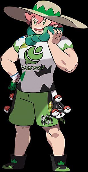 View full-size (371x717 233 kB.) Human Pokemon, Grass Type Pokemon, Pokemon Gym Leaders, Pokemon Rpg, Pokémon Trainers, Pokemon Official, Pokemon Gym, Oc Pokemon, Grass Type