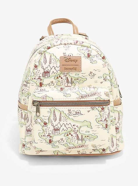 Never Land Map, Disney Bags Backpacks, Cute Mini Backpacks, Disney Purse, Disney Logo, Loungefly Bag, Disney Bag, Loungefly Disney, Cute Backpacks