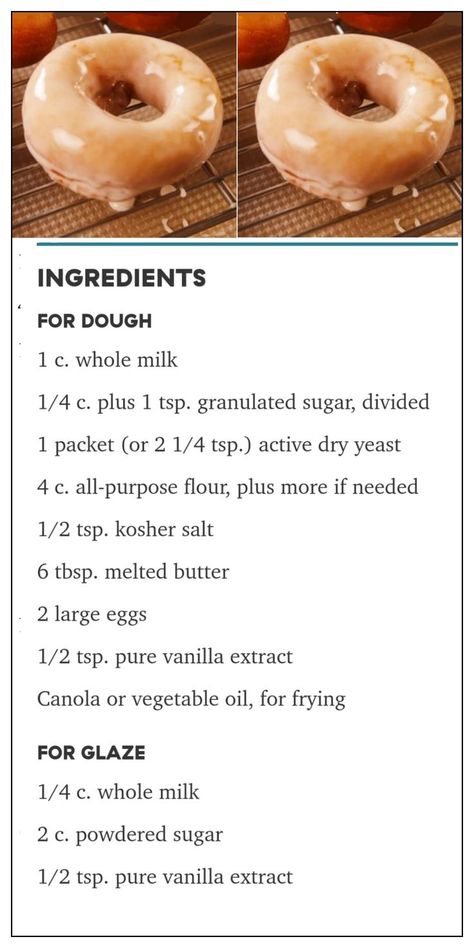 Doughnut Recipe Easy, Easy Donut Recipe, Easy Donuts, Homemade Donuts Recipe, Homemade Cookbook, Glazed Donuts, Homemade Bread Recipes Easy, Homemade Donuts, Doughnut Recipe