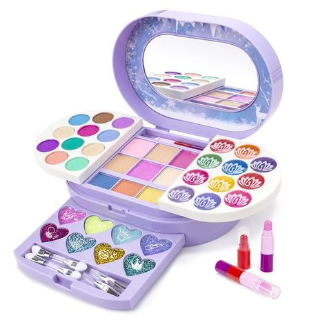 Tomons Kids Makeup Kit for Girls - Real, Non Toxic, Washable Make Up Toys for Girls Kids Princess Toys Pretend Play Set Make Up Toys, Kids Makeup Kit, Makeup Kit For Kids, Clear Mirror, Special Makeup, Princess Toys, Ideal Toys, Toy Gifts, Birthday Toys