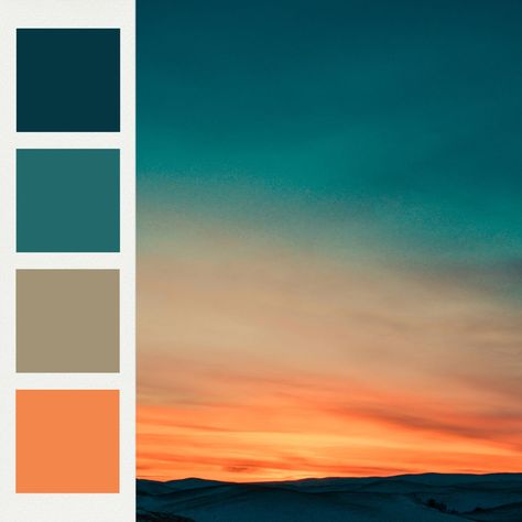 Vibrant Color Palettes for Late Summer! Summer Night Color Palette, Calendar Palette, Color Palette With Teal, Late Summer Color Palette, Happy Color Palette, Summer Colour Palette, Wardrobe Colour, September Colors, Colour Pallets