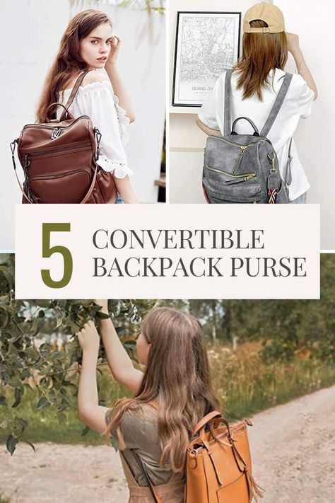 Read this article to learn more about convertible backpack purses and find the perfect one for your needs! Women’s Backpack Purse, Convertible Purse Backpack, Convertible Leather Backpack, Backpack Purses, Convertible Purse, Convertible Backpack Purse, Dream Bag, Best Purses, Purse Backpack