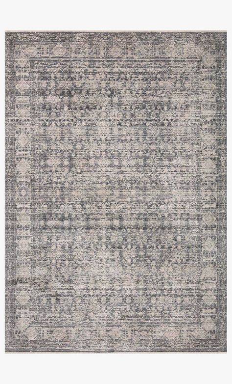 ALE-03 AL CHARCOAL / DOVE | Loloi Rugs Amber Lewis X Loloi, Amber Lewis, Morning Fog, Dark Grey Rug, Chris Loves Julia, Sideboard Bar, Kitchen Jars, Loloi Rugs, Rug Direct