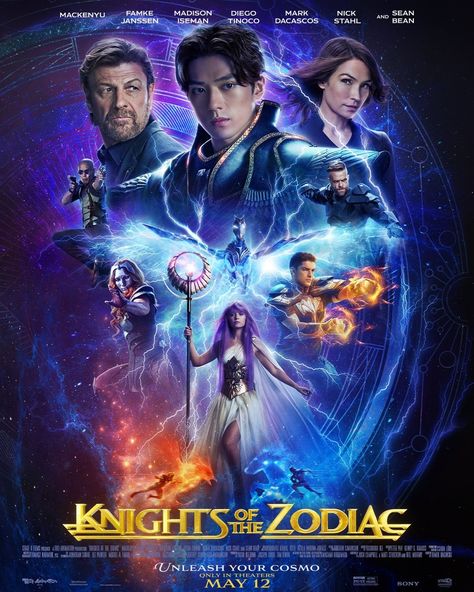 Knights of the Zodiac, known in Japan as Saint Seiya: The Beginning (聖闘士星矢 The Beginning), is a 2023 fantasy action film directed by Tomek Bagiński from a screenplay by Josh Campbell, Matt Stuecken, and Kiel Murray, based on the manga Saint Seiya by Masami Kurumada. The film stars Mackenyu, Famke Janssen, Madison Iseman, Diego Tinoco, Mark Dacascos, Nick Stahl, and Sean Bean. Knights of the Zodiac was released in Japan on April 28, 2023, and will be released in the United States on May 12. Zodiac Film, Movie 43, Famke Janssen, Zodiac Characters, Knights Of The Zodiac, Rurouni Kenshin, Book Trailer, Fantasy Movies, 2 Movie