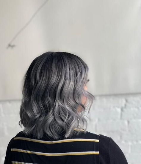 Ash Grey Balayage Short Hair, Ash Gray Hair Color Short Hair, Ash Grey Balayage, Hairstyles For Gray Hair, Ash Gray Hair Color, Grey Balayage, Ash Grey Hair, Gray Hairstyles, Grey Hair Looks