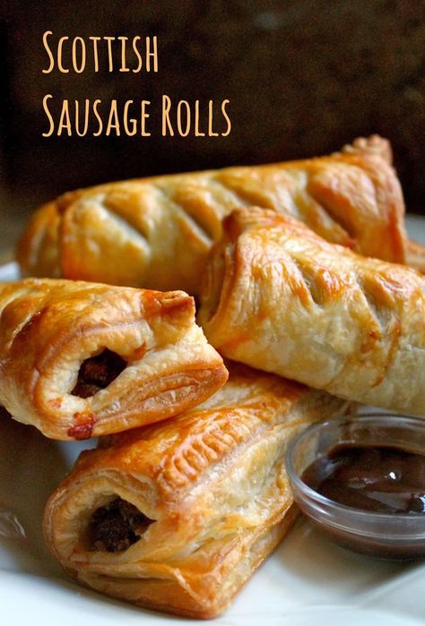 Christina's Cucina: Homemade Scottish Sausage Rolls...Great for a Snack or a Meal Scottish Sausage Rolls, Australian Sausage Rolls, Scottish Sausage, Scottish Dishes, Sausage Rolls Recipe, Pembuat Roti, Aussie Food, Scottish Recipes, Australian Food