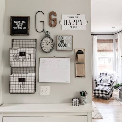 Kitchen Command Center Wall, Entryway Command Center, Command Wall, Family Command Center Wall, Command Center Wall, Command Center Organization, Kitchen Command Center, Diy Command Center, Harp Design Co