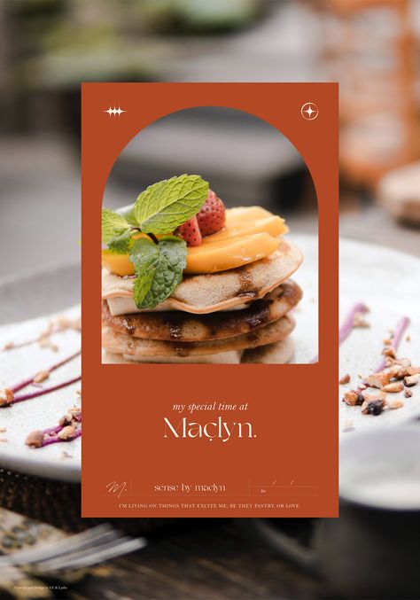 Maclyn Pastry on Behance Menu Design Layout, Dessert Design, Marketing Powerpoint, Instagram Design Layout, Pastry Design, Food Photoshoot, Creative Advertising Design, Food Content, Food Graphic Design