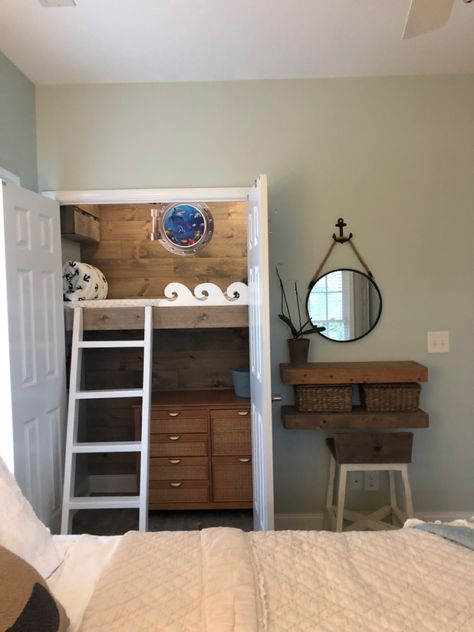 Closet Repurpose Ideas, Closet Bunk Beds, Closet Clubhouse, Closet Hideout, Closet Beds, Closet Playroom, Closet Nook, Closet Conversion, Reading Nook Closet