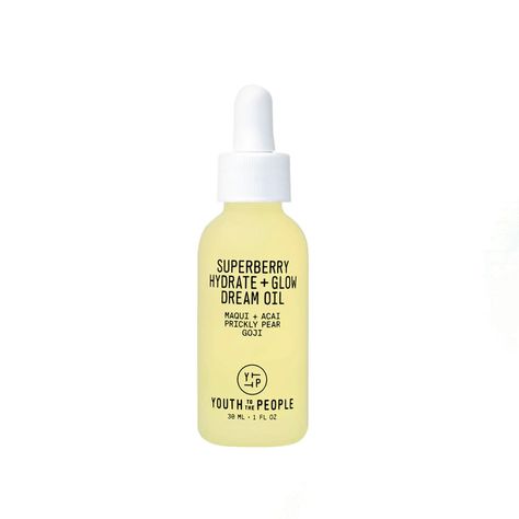 Youth To The People Superberry Hydrate Glow Dream Oil Youth To The People, Squalane Oil, Glow Face, Dry Skin Care, Oily Skin Care, Hydrating Mask, Best Oils, Prickly Pear, Goji Berries