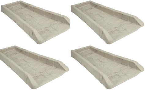 Splash Block (Pack of 4) ** Check this awesome product by going to the link at the image. Gutter Downspout Extension, Decorative Downspouts, Splash Blocks, Copper Gutters, House Foundation, Above Ground Swimming Pools, Rain Gutters, Rain Barrel, Neat And Tidy