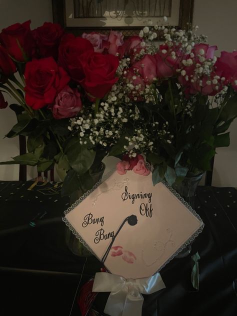 tribute to my lana del rey grad. cap hehe Lana Del Ray Graduation Cap, Grad Cap Lana Del Rey, Lana Graduation Cap, Graduation Cap Designs Lana Del Rey, Lana Del Rey Graduation Cap, Grad Hats, Senior Things, Lana Del Rey Quotes, Graduation Cap Decoration Diy