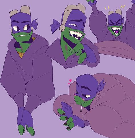 chrompoised's fanart account (@chrompost) • Instagram photos and videos Donnie Rottmnt, Tmnt Swag, Donatello Ninja Turtle, Tmnt Characters, Donatello Tmnt, Ninja Turtles Funny, Tmnt Comics, Teenage Mutant Ninja Turtles Artwork, Teenage Mutant Ninja Turtles Art