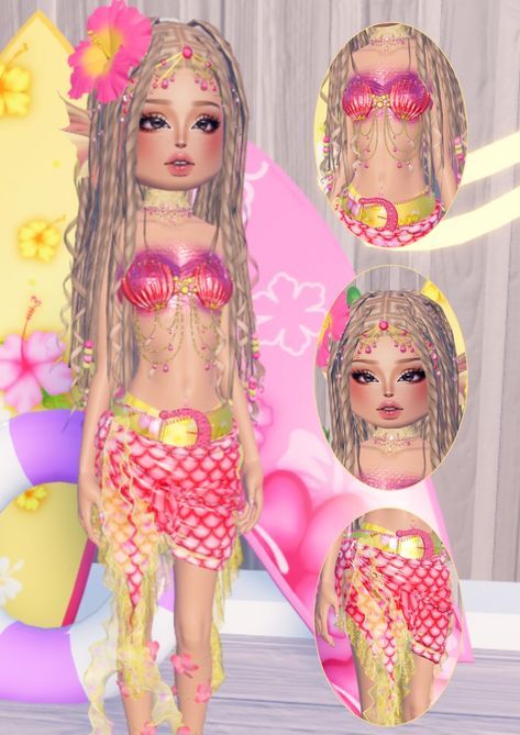 Dti Mermaid Outfit Ideas, Dress To Impress Roblox At The Beach, At The Beach Dti Outfit Ideas, At The Beach Dress To Impress No Vip, Dress To Impress Them At The Beach, Dti Beach Day Outfits, Dti Theme Beach, Dpi At The Beach, At The Beach Dti Outfit