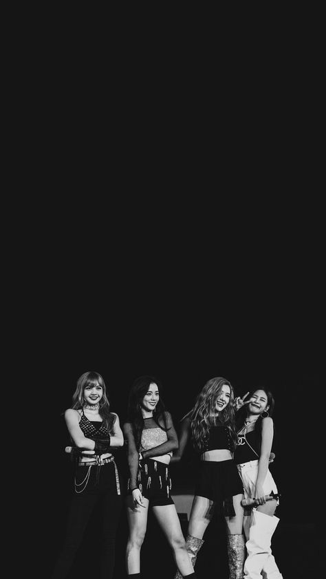 Hd Iphone Wallpaper, Black And White Wallpaper Iphone, Monochrome Wallpaper, 2k Wallpaper, Blackpink Poster, Blackpink Wallpaper, Blackpink Members, Photo Grouping, Lisa Blackpink Wallpaper