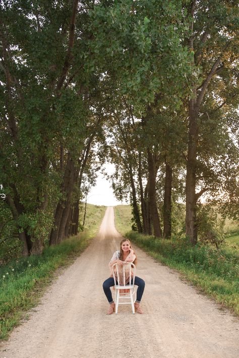 Senior Pictures On Gravel Road, Senior Pictures Des Moines Iowa, Country Road Senior Pictures, Gravel Road Senior Pictures, Dirt Road Senior Pictures, Senior Pictures Railroad Tracks, Grad Picture Ideas, Senior Year Pictures, Gull Lake