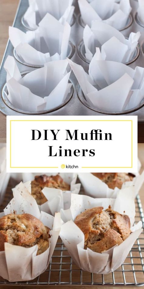 How To Make Muffin Liners out of Parchment Paper | Kitchn Diy Muffin Liners, Jumbo Muffins, Muffin Liners, Muffin Tin Recipes, Bread Machine Recipes, Easy Bread Recipes, Baking Cupcakes, Bread Recipes Homemade, Pudding Recipes