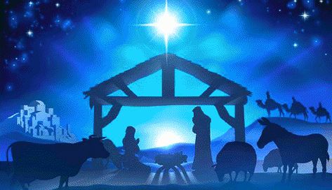 via GIPHY Nativity Scene Silhouette, Inspirational Christmas Message, Nativity Costumes, Cover Photos Facebook, Nativity Silhouette, Christmas Card Messages, Religious Christmas Cards, Christmas Bible, Native Design