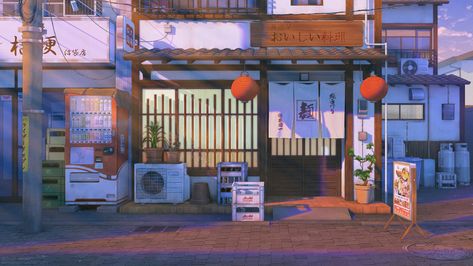 Acnh Alley, Japanese Alley, Japan Restaurant, Japanese Town, Restaurant Aesthetic, Arte Indie, Anime City, New Animal Crossing, Japan Aesthetic