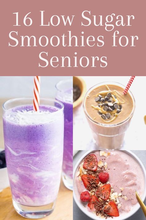 These protein smoothie recipes are fantastic choices for seniors. The sugar content is low, which helps to improve health. Check them out to find a new favorite. #protein #smoothie #reciperoundup #recipes Low Sugar Protein Shakes, Easy Protein Smoothie Recipes, Low Sugar Smoothies, Soft Foods Diet, Healthy Protein Shakes, Protein Shakes Recipes, Chocolate Peanut Butter Smoothie, Vanilla Protein Shakes, Turmeric Smoothie