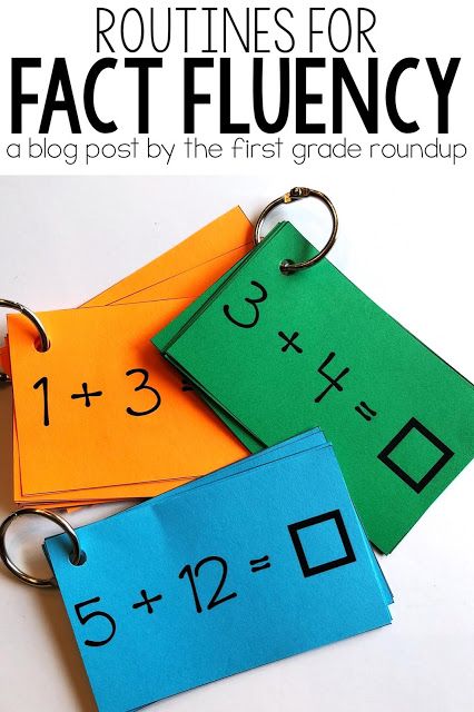 How can we practice math facts without just doing rote memorization? Fact Fluency is the answer! Working on fact fluency routines with partners helps deepen kids understanding of addition and subtraction strategies. Read about our number fluency routines in first grade. Addition And Subtraction Strategies, Number Fluency, Math Card Games, Subtraction Strategies, Math Fluency, Math Fact Fluency, Fact Fluency, Primary Maths, Memorization