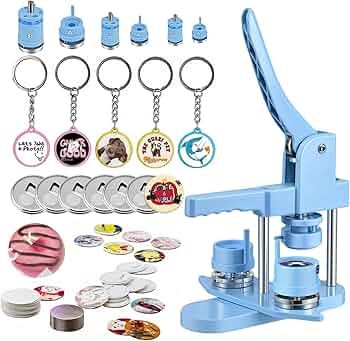 Amazon.com: Button Maker Machine Multiple Sizes, 25mm+32mm+58mm Pin Maker Button Press Machine W/300 Pin Button, 10 Keychain 10 Bottle Opener Button, Button Making Supplies Pin Maker, How To Make Photo, Enamel Pin Funny, Button Making, Badge Maker, Stamp Maker, Button Maker, Photo Buttons, Backpack Pins