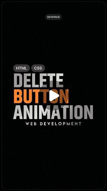 Gevstack • Web developer on Instagram: "Delete button Animation| using Html and Css 🤌🏻✨

For source code check link in bio 
Or 
Comment delete code I will send you code

About -

I upload posts on HTML, CSS, JavaScript and stuff related to Web Development. 🌸

Feel free to DM me for suggestions, feedback or queries! 💬

Hit the like button ❤️

Share your thoughts in the comments 👇🏻💯

Follow @gevstack for more 🤌🏻✨

Thanks for Reading 😄

[ web development, html, css, javascript, coding, programing, web development tutorial, MERN Stack, react, mongoose, express.js, node.js, teaching]

 #gevstack #gevdev365

In our daily posted contents, some projects have been sourced from open-source platforms and subsequently subjected to modifications under my direction.

TAGS: #coder #codinglife # Delete Button, Button Animation, Html And Css, Like Button, Web Developer, Source Code, Html Css, Open Source, Web Development