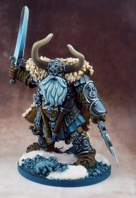 Dnd Painted Miniatures, D D Miniatures, Painting Miniatures Figures, Frostgrave Miniatures, Dnd Miniatures Painting, Miniature Figures Fantasy, Frost Giant, King Painting, Miniatures Painting