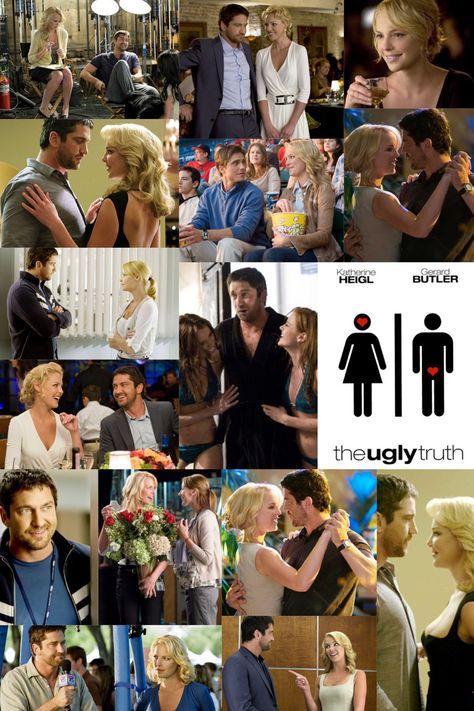 The Ugly Truth The Ugly Truth Movie, Movies Couples, Rom Coms, Katherine Heigl, Reading Area, The Ugly Truth, Gerard Butler, Cinema Posters, Movie Couples