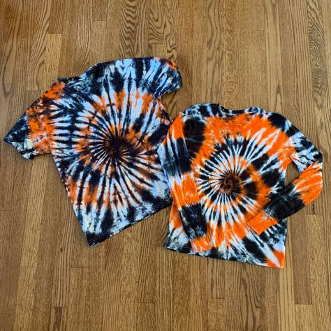 Halloween Swirl Tie Dye T-Shirt // Unisex Kids or Adult T-Shirt // Orange & Black Tie Dye // Short or Long Sleeve // Halloween Tie Dye Tie-Dye makes everyone happy :) Made to Order - There may be slight variations in design. Dyes used will ensure your shirt stays bright & colorful for years to come. This handmade design is perfect for Halloween! Shirts are 100% Soft cotton. Wash & Care: All items are pre-washed so they should not bleed or fade color. I recommend to wash separately fo Tye Dye Halloween Shirts, Fall Tie Dye Shirts, Halloween Tye Dye Shirt, Tie Dye Halloween Shirts, Tye Dye Color Combinations, Halloween Tie Dye Shirts, One Color Tie Dye, Halloween Tshirt Diy, Orange And Black Tie Dye