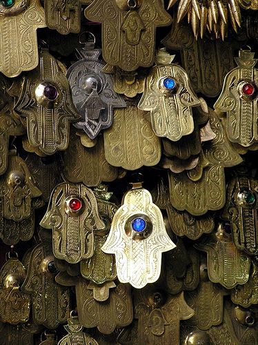 Hand of Fatima | by nerissa_atkinson Bohemian Party, Fatima Hand, Beautiful Symbols, Blue Stones, Hand Of Fatima, High Fantasy, Purim, Hamsa Hand, Memento Mori