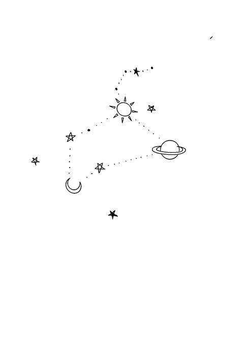 Sign Constellations, Aesthetic Doodles, Leo Constellation Tattoo, Leo Star Sign, Dibujo Simple, Leo Star, Leo Constellation, Constellation Tattoos, Tattoo Feminina