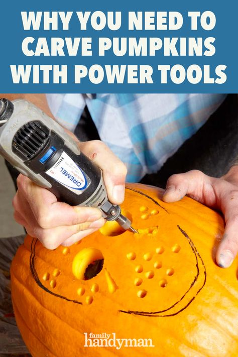 Why You Need to Carve Pumpkins with Power Tools Dremel Pumpkin Carving, Pumpkin Carving Tips, Pumpkin Carving Tools, Pumpkin Carving Kits, Pumpkin Carving Contest, Creative Pumpkin Carving, Amazing Pumpkin Carving, Pumpkin Carving Designs, Carving Pumpkins