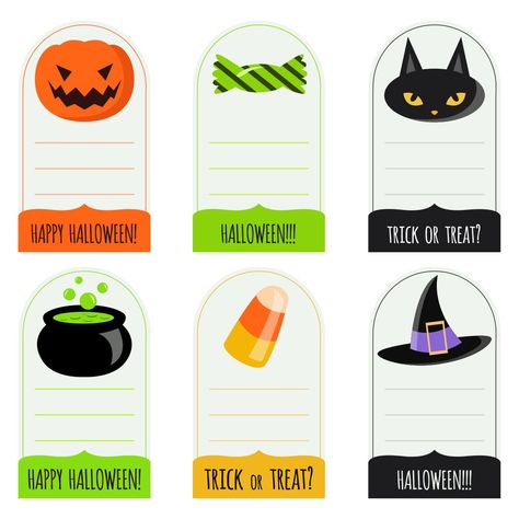 Halloween Gift Tags Printable Free, Play Dough Gift, Printable Halloween Tags, Halloween Gift Tags, Printable Tags Template, Halloween Names, Halloween Gift Bags, Halloween Goodie Bags, Free Printable Gift Tags