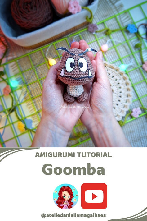 Hello 🤗
Welcome to my channel 🥰
In this video, I'm gonna show you how to crochet a cute Goomba amigurumi ✨️ Amigurumi Tutorial, Digital Goods, Welcome To My Channel, Hello Welcome, Amigurumi Doll, Free Tutorial, How To Crochet, Mario Bros, The Doll