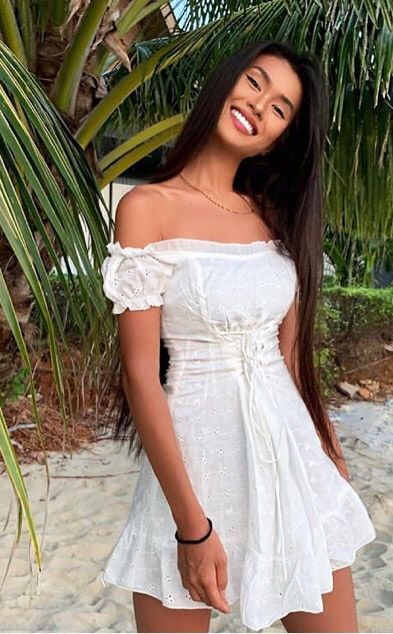 Cute Summer Dress ideas from Zaful Customers#dress #feminine #laceupdress #minidress #whitedress #zmeootd Visiting Thailand was perfect especially wear this cute white dress to beach Laceup Dress, Cute White Dress, Lace Dress With Sleeves, Cute Summer Dresses, White Dress Summer, Casual Summer Dresses, Girly Outfits, Outfits Casuales, Simple Dresses