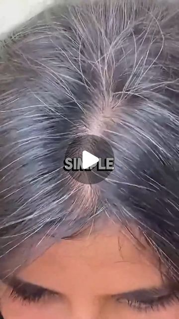 Remedy For Grey Hair, Natural Hair Dye For Grey Hair, How To Get Rid Of Gray Hair Naturally, Stop Grey Hair Natural, Grey Natural Hair, Gray Hair Natural, Natural Grey Hair, Gray Highlights Brown Hair Over 50, Grey Hair Home Remedies