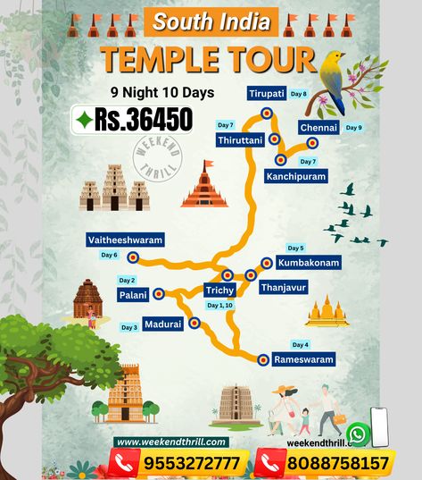 South India Temple Tour .... Travel Dairies, Travel Dairy, Travel India Beautiful Places, South India Tour, India Travel Places, Travel Creative, Tourism Management, India Travel Guide, Travel Infographic