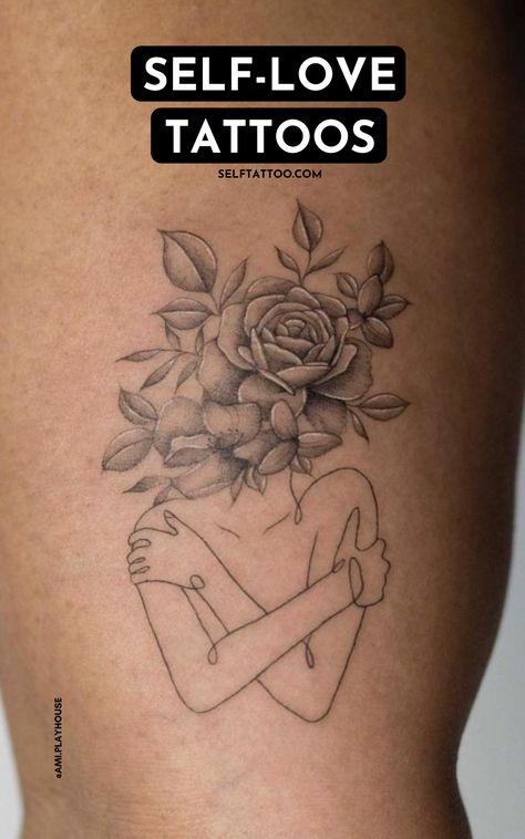 Acceptance Tattoos For Women, Tattoos To Show Growth, Womens Saying Tattoos, Strong Woman Tattoos Ideas, Becoming Tattoo Ideas, Inspiring Women Tattoo, Confidence Symbol Tattoos For Women, Finding Your Way Tattoo, Compassion Tattoo Ideas