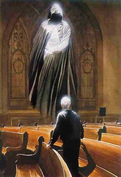 Norman McCay meets the Spectre in Kingdom Come Alex Ross Kingdom Come, Morpheus Sandman, After Earth, The Spectre, Justice Society Of America, Justice League Dark, Dc Comics Heroes, Alex Ross, Arte Dc Comics