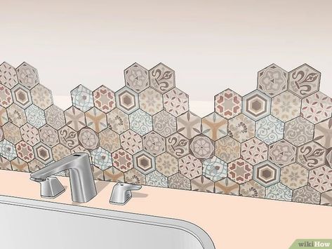 How to End Backsplash on Open Wall: 10 Design Tips Hexagon Tile Backsplash Kitchen Ideas, Kitchen Backsplash Corner Wall, Octagon Kitchen Backsplash, Ending Backsplash On Open Wall, How To End Backsplash On Open Wall, End Backsplash On Open Wall, Octagon Backsplash Kitchen, Backsplash On Open Wall, Backsplash Ending Ideas