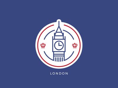 Identity Card Design, English Logo, London Illustration, London Icons, Badge Icon, Design Club, Learning Logo, London Logo, Typography Graphic