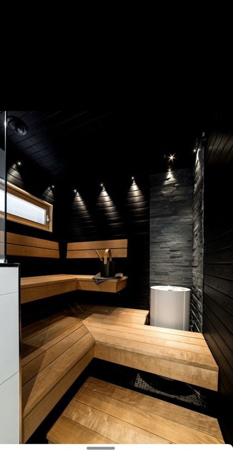 Black Sauna, Aman Kyoto, Cabin Sauna, Garden Sauna, Building A Wooden House, Backyard Spa, Wood Sauna, Modern Classic Interior, Portable Sauna